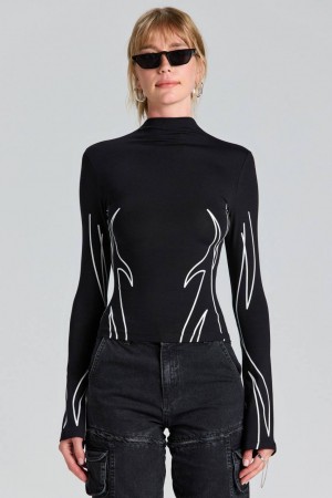 202631 TOPTAN SİYAH BLUZ