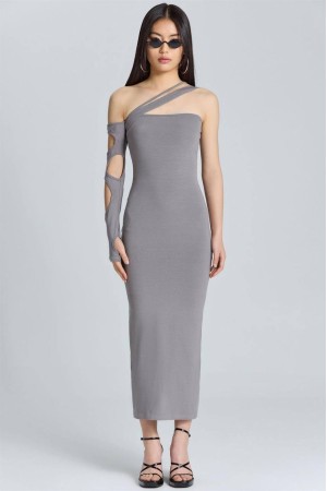 202632 TOPTAN GRİ ELBİSE