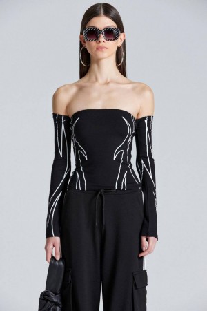 202651 TOPTAN SİYAH CROP