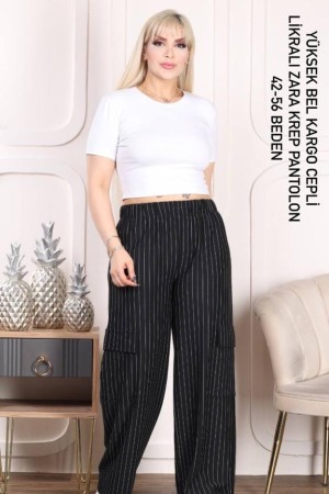 202668 TOPTAN SİYAH PANTOLON