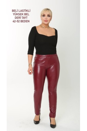 202695 TOPTAN BORDO PANTOLON