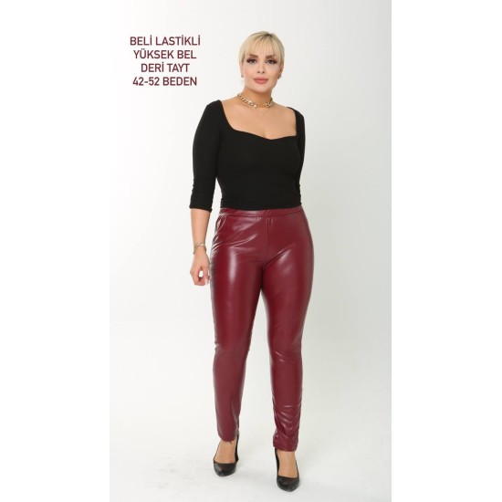 202695 TOPTAN BORDO PANTOLON