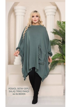 202702 TOPTAN YEŞİL HIRKA