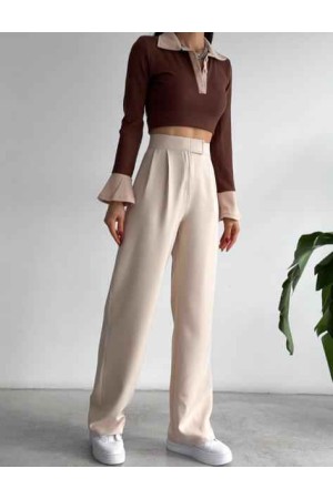 202737 TOPTAN BEJ PANTOLON