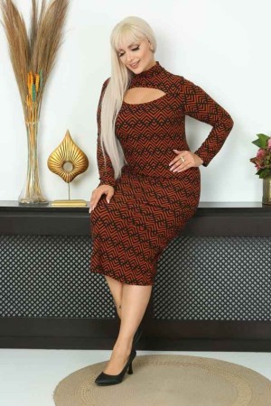 202777 patterned DRESS