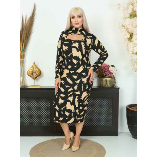 202778 patterned DRESS