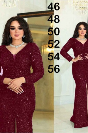 202782 TOPTAN BORDO ABİYE