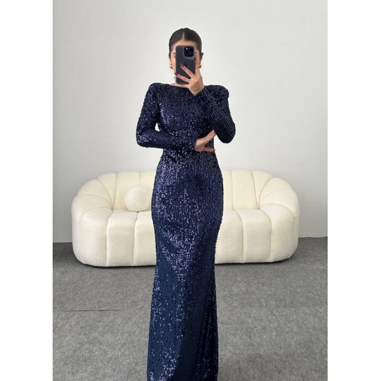 203115 Navy blue Evening dress