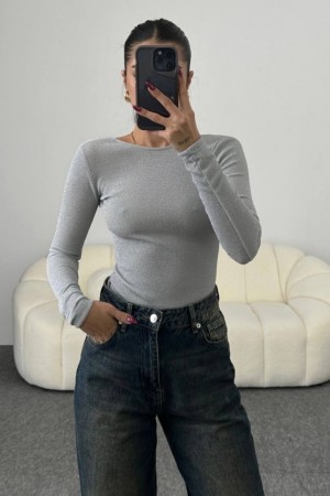 203132 TOPTAN GÜMÜŞ BODYSUIT