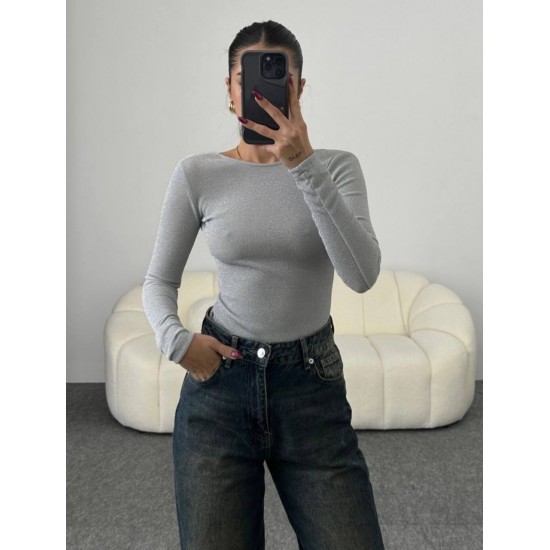 203132 TOPTAN GÜMÜŞ BODYSUIT
