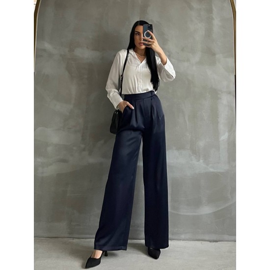 203139 Navy blue TROUSERS