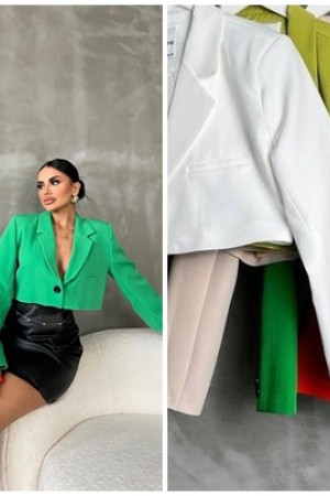 203150 TOPTAN FISTIK YEŞİLİ CEKET