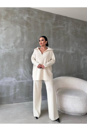 203159 TOPTAN EKRU PANTOLON TAKIM