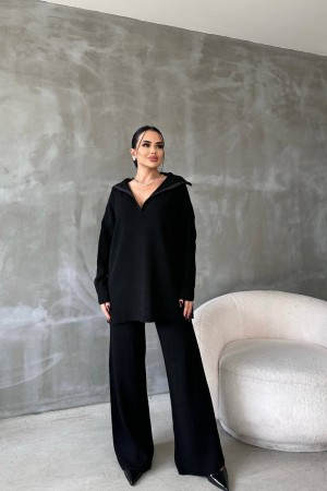 203160 black Pants suit
