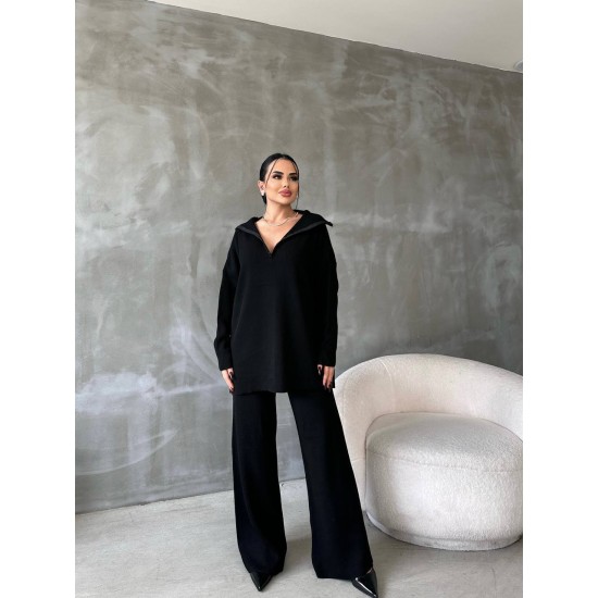 203160 black Pants suit