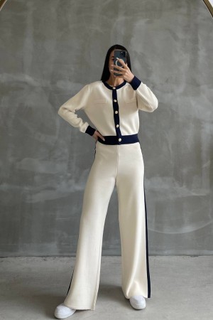 203162 TOPTAN EKRU PANTOLON TAKIM