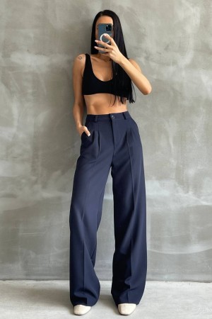 203167 Navy blue TROUSERS