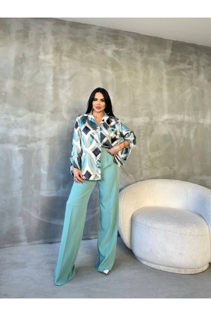 203168 Water is green TROUSERS