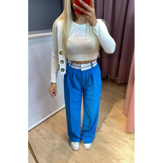 203178 blue TROUSERS