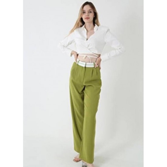 203179 TOPTAN YEŞİL PANTOLON