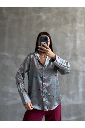 203218 TOPTAN GRİ GÖMLEK