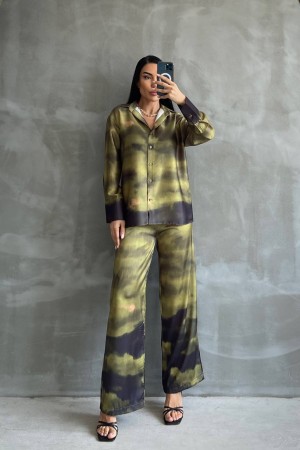 203231 TOPTAN DESENLİ PANTOLON TAKIM