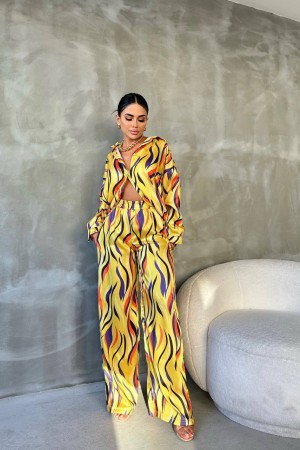 203238 TOPTAN DESENLİ PANTOLON TAKIM