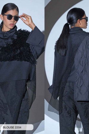 203256 TOPTAN SİYAH BLUZ