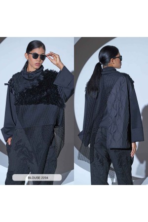 203256 TOPTAN SİYAH BLUZ