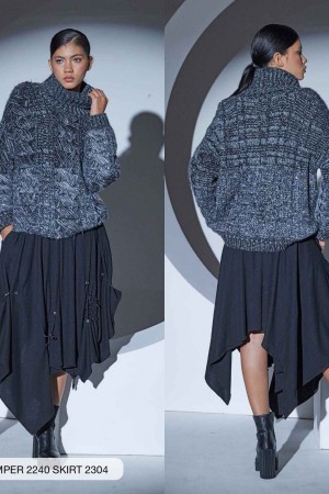 203273 TOPTAN SİYAH ETEK