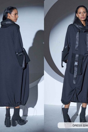 203274 TOPTAN SİYAH ELBİSE