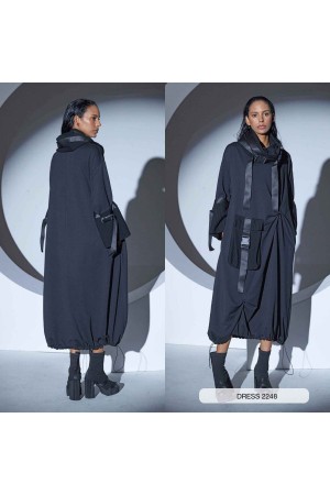 203274 TOPTAN SİYAH ELBİSE