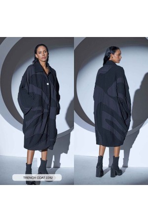 203278 TOPTAN SİYAH TRENÇKOT