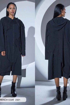 203298 TOPTAN SİYAH TRENÇKOT