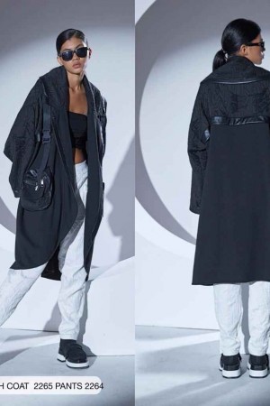 203301 TOPTAN SİYAH TRENÇKOT