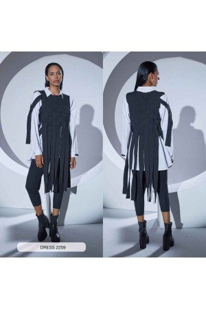 203304 TOPTAN SİYAH ELBİSE