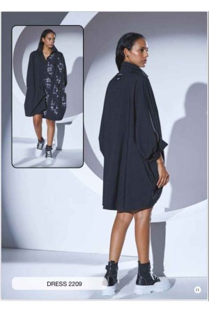 203307 TOPTAN SİYAH ELBİSE