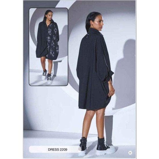203307 TOPTAN SİYAH ELBİSE