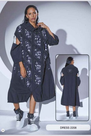 203308 TOPTAN SİYAH ELBİSE