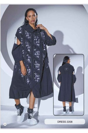 203308 TOPTAN SİYAH ELBİSE