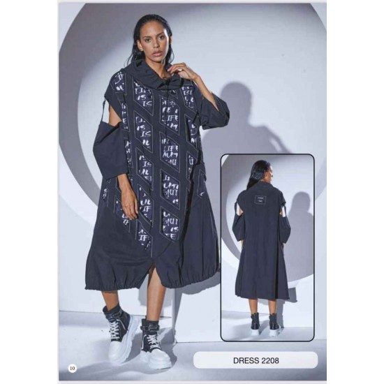 203308 TOPTAN SİYAH ELBİSE