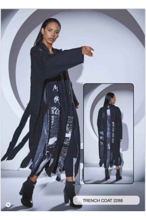 203311 TOPTAN SİYAH TRENÇKOT