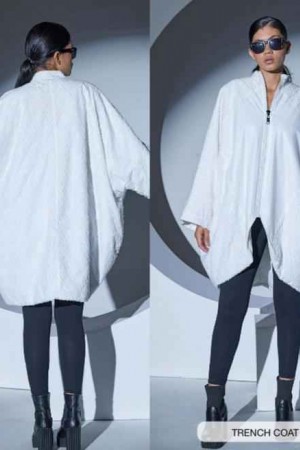 203352 TOPTAN BEYAZ TRENÇKOT