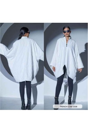 203352 TOPTAN BEYAZ TRENÇKOT