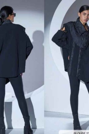 203375 TOPTAN SİYAH BLUZ