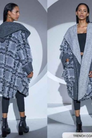 203376 TOPTAN GRİ TRENÇKOT