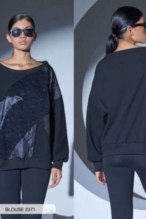 203380 TOPTAN SİYAH BLUZ