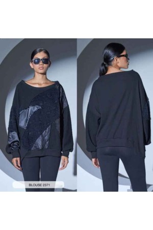 203380 TOPTAN SİYAH BLUZ