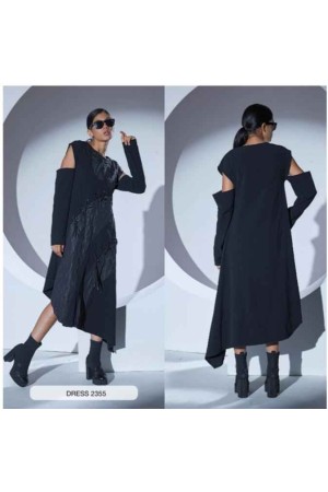 203383 TOPTAN SİYAH ELBİSE