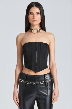 204228 TOPTAN SİYAH CROP